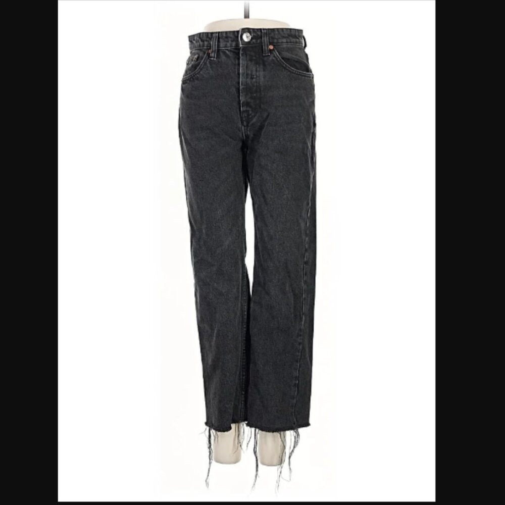 Zara Women’s High Rise Straight Leg Jeans | Size 0